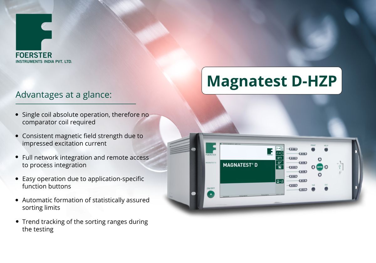 Magnatest D-HZP the ultimate solution for Magneto-Inductive Material