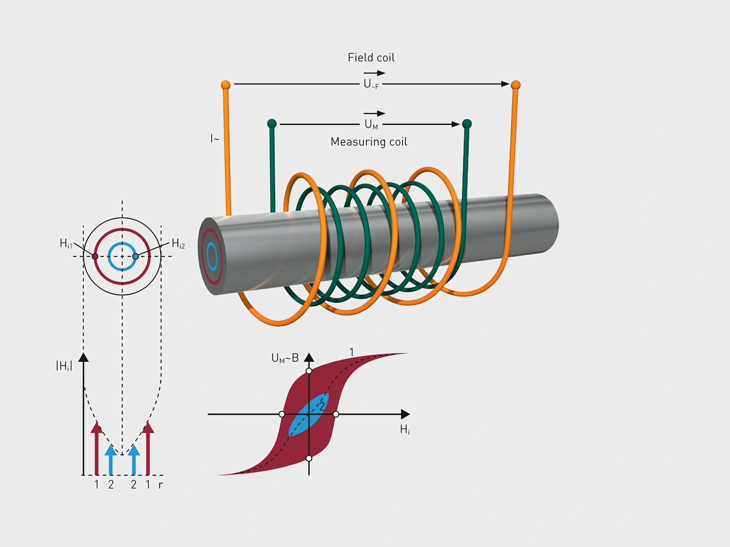 Magneto-inductive test