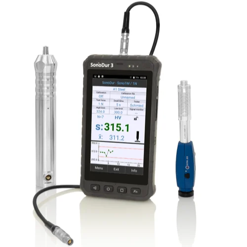 hardness testing machine, portable hardness tester sonodur3, sonodur 3 hardness tester, newsonic hardness tester, foerster hardness tester